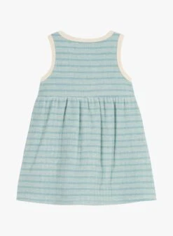 PETIT BATEAU Robe Col Rond En Tissu éponge | Bleu -Petit Bateau 4158906