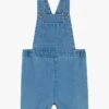 PETIT BATEAU Salopette Courte En Denim Léger | Bleu -Petit Bateau 4158908