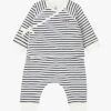 PETIT BATEAU Ensemble De Naissance 3 Pièces En Coton Bio | Noir -Petit Bateau 4158935