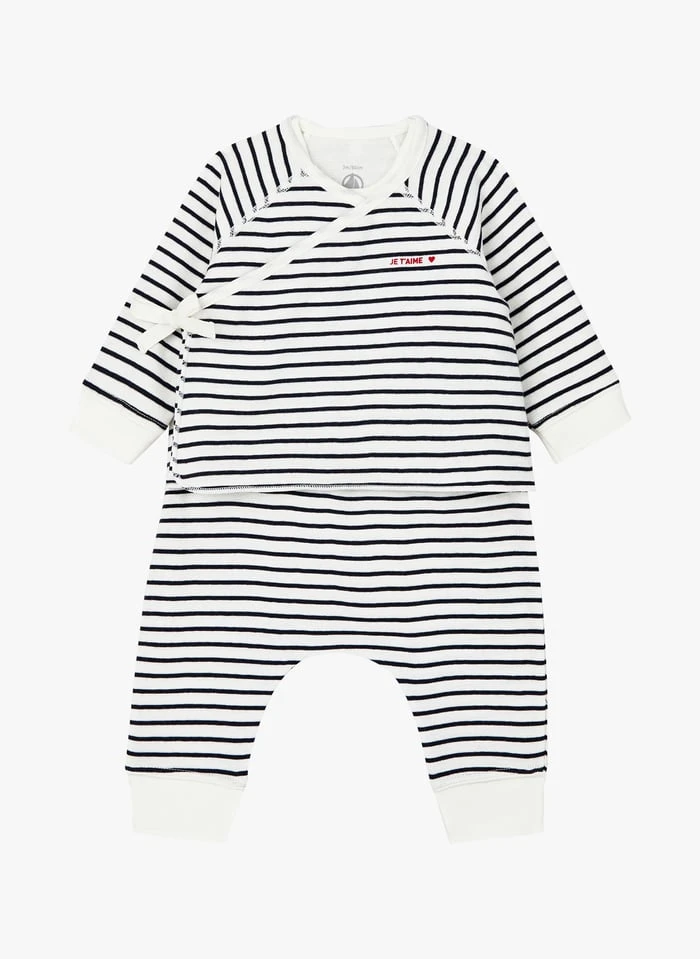 PETIT BATEAU Ensemble De Naissance 3 Pièces En Coton Bio | Noir 3 PETIT BATEAU Ensemble De Naissance 3 Pièces En Coton Bio | Noir