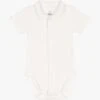 PETIT BATEAU Body Col Claudine En Coton Bio | Blanc -Petit Bateau 4158945