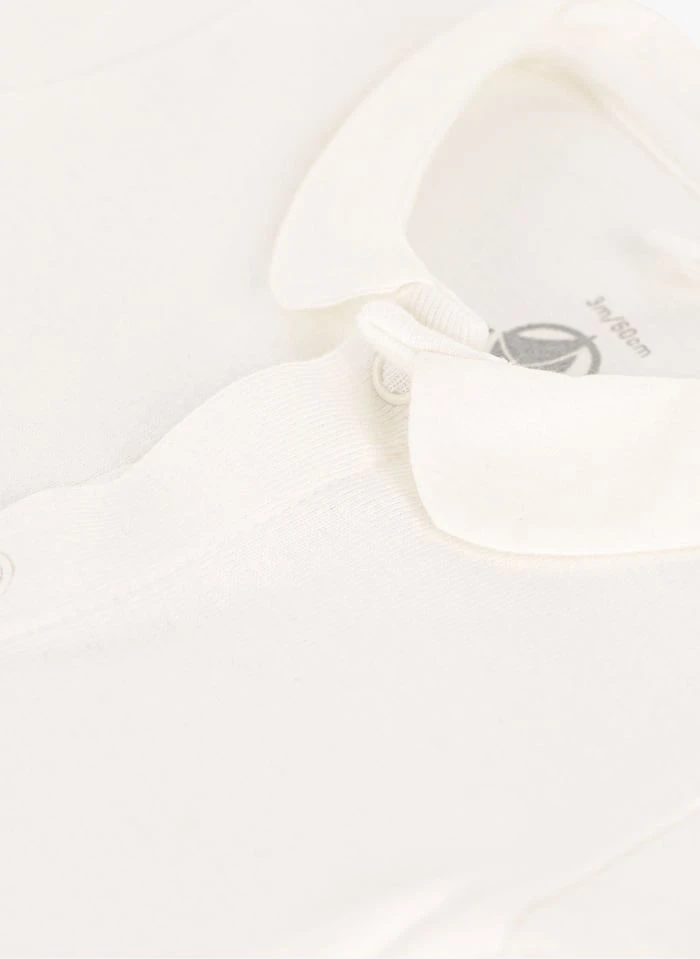 PETIT BATEAU Body Col Claudine En Coton Bio | Blanc 5 PETIT BATEAU Body Col Claudine En Coton Bio | Blanc – Image 3