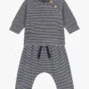 PETIT BATEAU Ensemble à Rayures En Velours | Noir -Petit Bateau 4163458