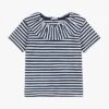 PETIT BATEAU Blouse à Rayures En Coton | Bleu -Petit Bateau 4163464
