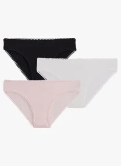 PETIT BATEAU Lot De 3 Culottes En Coton Mélangé | Multicolore