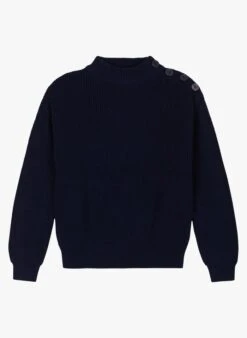 PETIT BATEAU Pull Col Rond En Coton | Noir -Petit Bateau 4163722