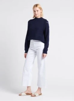 PETIT BATEAU Pull Col Rond En Coton | Noir -Petit Bateau 4175715