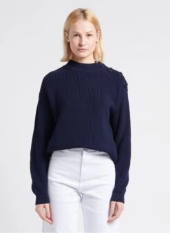 PETIT BATEAU Pull Col Rond En Coton | Noir