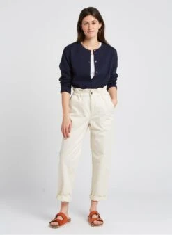 PETIT BATEAU Cardigan Col Rond En Coton Mélangé | Noir -Petit Bateau 4176134