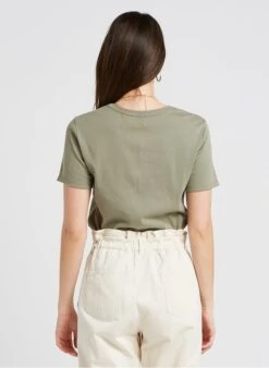 PETIT BATEAU Tee-shirt Col Rond En Coton | Vert -Petit Bateau 4176144