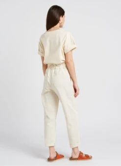 PETIT BATEAU Tee-shirt Col Rond à Rayures En Coton | Beige -Petit Bateau 4176152