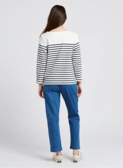 PETIT BATEAU Tee-shirt Col Bateau Marinière En Coton | Noir -Petit Bateau 4176195