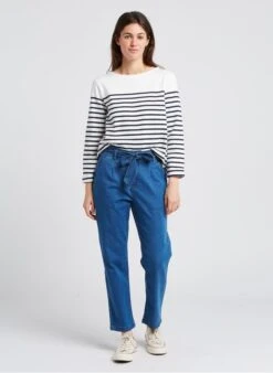 PETIT BATEAU Tee-shirt Col Bateau Marinière En Coton | Noir -Petit Bateau 4176196