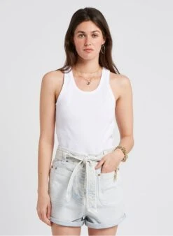 PETIT BATEAU Débardeur Col Rond En Coton | Blanc