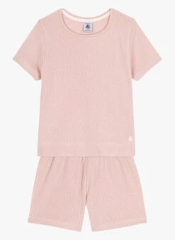 PETIT BATEAU Ensemble De Pyjama En Coton | Rose