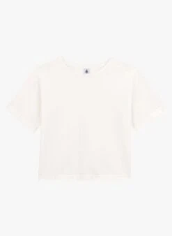 PETIT BATEAU Tee-shirt Col Rond En Coton | Blanc