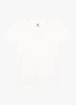 PETIT BATEAU Tee-shirt Col V En Coton | Blanc