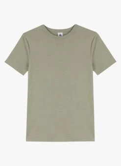PETIT BATEAU Tee-shirt Col Rond En Coton | Vert -Petit Bateau 4181353