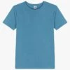 PETIT BATEAU Tee-shirt Col Rond En Coton | Bleu -Petit Bateau 4181436