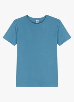 PETIT BATEAU Tee-shirt Col Rond En Coton | Bleu