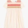 PETIT BATEAU Robe Col Rond En Popeline De Coton | Beige -Petit Bateau 4182144