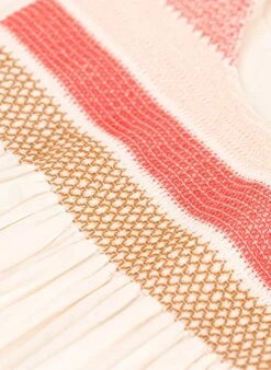 PETIT BATEAU Robe Col Rond En Popeline De Coton | Beige -Petit Bateau 4182146