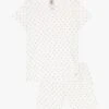 PETIT BATEAU Pyjama Short Imprimé à Pois En Coton Bio | Blanc -Petit Bateau 4182153