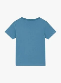 PETIT BATEAU Tee-shirt Col Rond Imprimé En Coton | Bleu -Petit Bateau 4182162