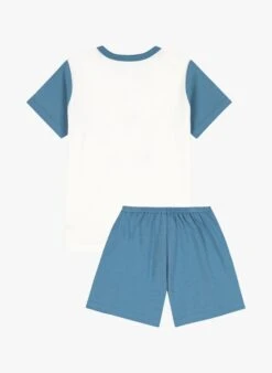 PETIT BATEAU Pyjama Imprimé En Coton | Bleu -Petit Bateau 4182196