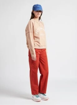 PETIT BATEAU Sweat Col Rond En Coton | Rose -Petit Bateau 4187187