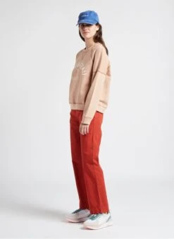 PETIT BATEAU Sweat Col Rond En Coton | Rose -Petit Bateau 4187188