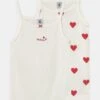 PETIT BATEAU Heart 2 Pack - Caraco - White/Red -Petit Bateau 584fe3faa0474b708bb5cc080fd03a6e