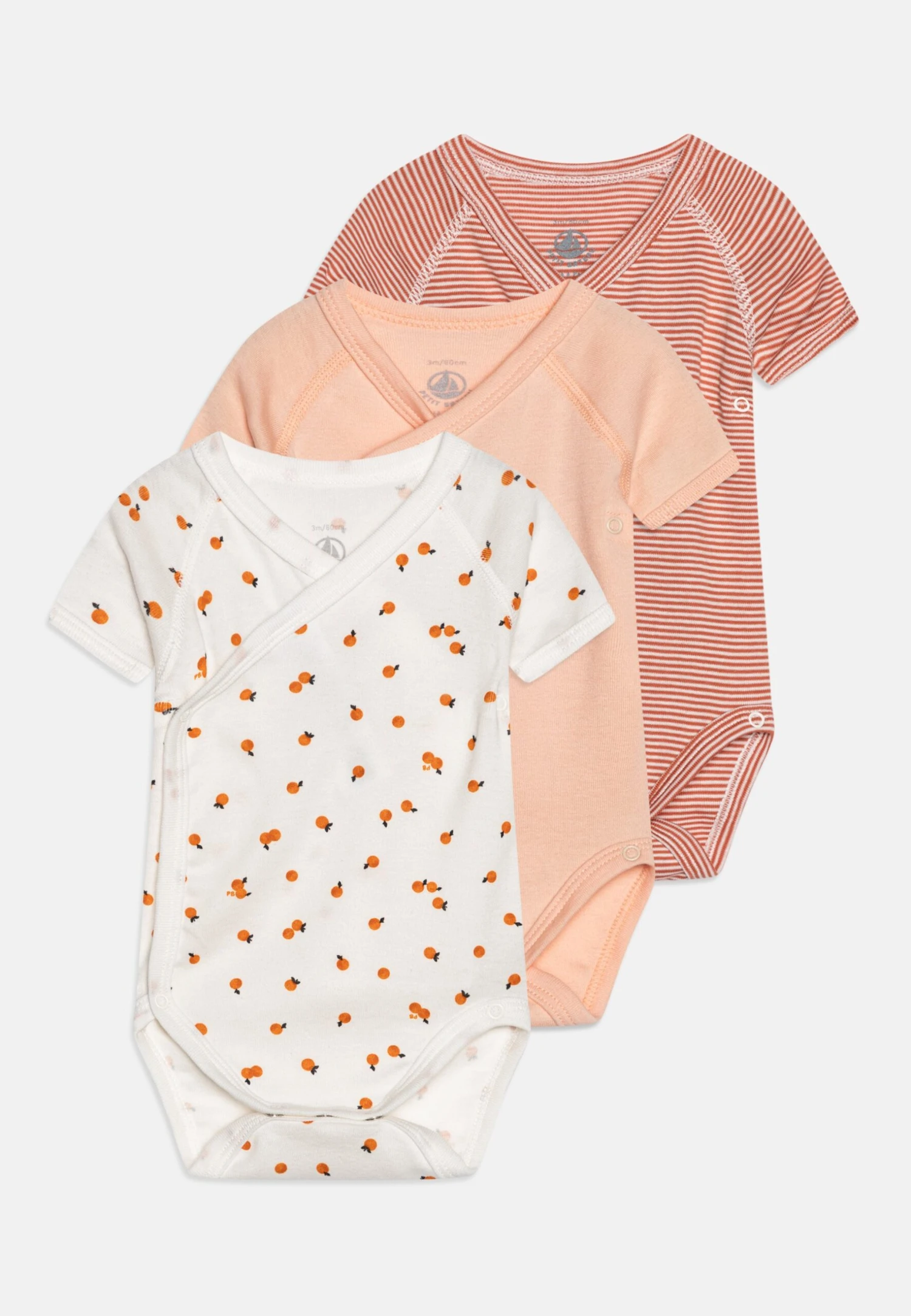 PETIT BATEAU Naiss Variann Unisex 3 Pack - Body - Multi-Coloured 3 PETIT BATEAU Naiss Variann Unisex 3 Pack - Body - Multi-Coloured