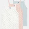 PETIT BATEAU Chemises Bretelles 3 Pack - Caraco - White/Light Pink/Light Blue 2 PETIT BATEAU Chemises Bretelles 3 Pack - Caraco - White/Light Pink/Light Blue -Petit Bateau 6ed57ec1bcbe419ea903d2eccf176c09