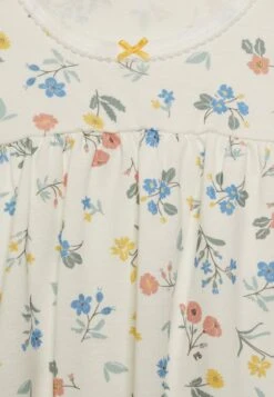 PETIT BATEAU Ensemble Nuit Mar/Mu3A Set - Chemise De Nuit / Nuisette - Marshmallow/Multico -Petit Bateau 883f37452b0744ea9fc86c588ade14e8