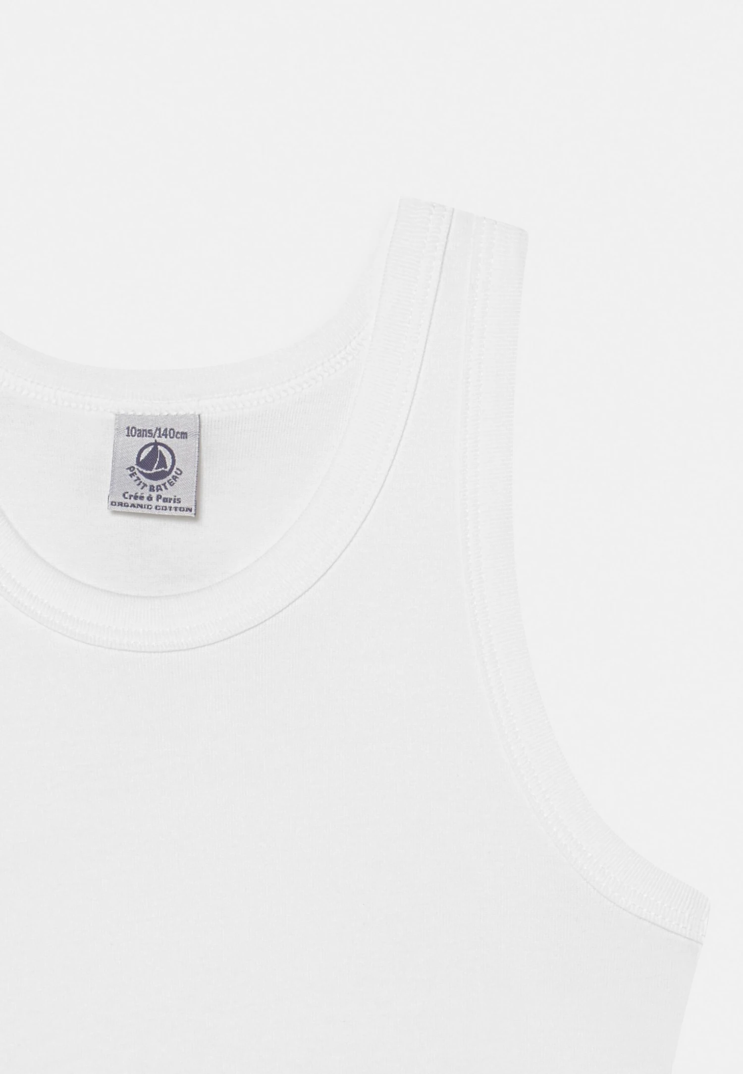 PETIT BATEAU Debardeurs 2 Pack Unisex - Caraco - White 6 PETIT BATEAU Debardeurs 2 Pack Unisex - Caraco - White – Image 4