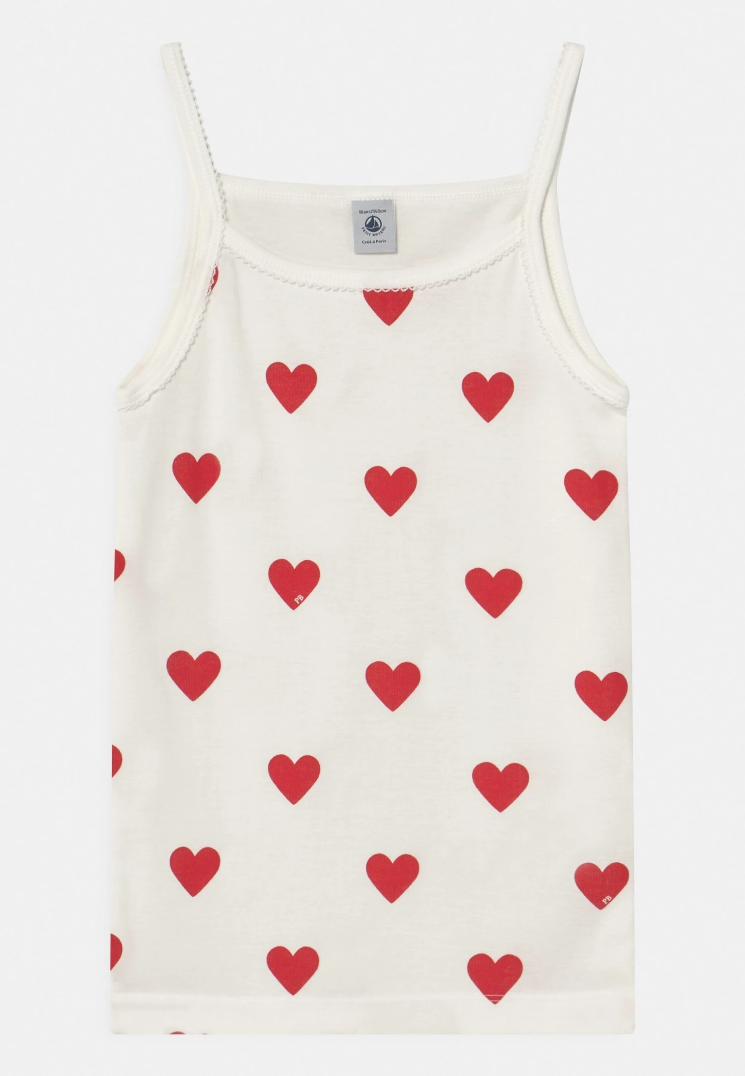 PETIT BATEAU Heart 2 Pack - Caraco - White/Red 5 PETIT BATEAU Heart 2 Pack - Caraco - White/Red – Image 3