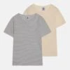PETIT BATEAU Kids 2 Pack Unisex - T-Shirt Imprimé - Off-White/Grey -Petit Bateau a745b77546fb427a9e324c6e552182b2