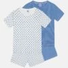 PETIT BATEAU Pyjacourts Unisex 2 Pack - Pyjama - White -Petit Bateau b9f95d0af34242da978646eb4a0b55c3