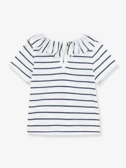 Blouse Rayéebébé Manches Courtes En Jersey PETIT BATEAU