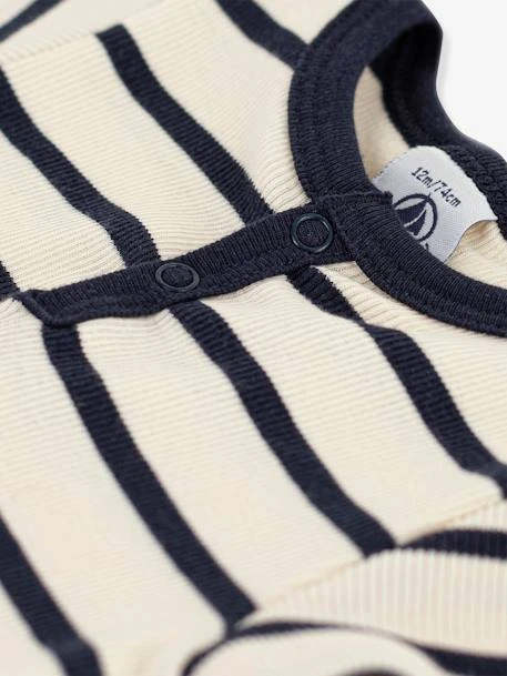 Body Manches Courtes Col Tunisien En Coton Bio PETIT BATEAU 4 Body Manches Courtes Col Tunisien En Coton Bio PETIT BATEAU â Image 2