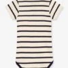 Body Manches Courtes Col Tunisien En Coton Bio PETIT BATEAU -Petit Bateau body manches courtes col tunisien en coton bio petit bateau