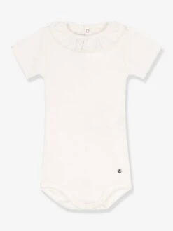Body Manches Courtes Collerette En Coton Bio PETIT BATEAU -Petit Bateau body manches courtes collerette en coton bio petit bateau 2