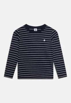 PETIT BATEAU Kids Live Unisex - T-Shirt À Manches Longues - Smoking/Marshmallow