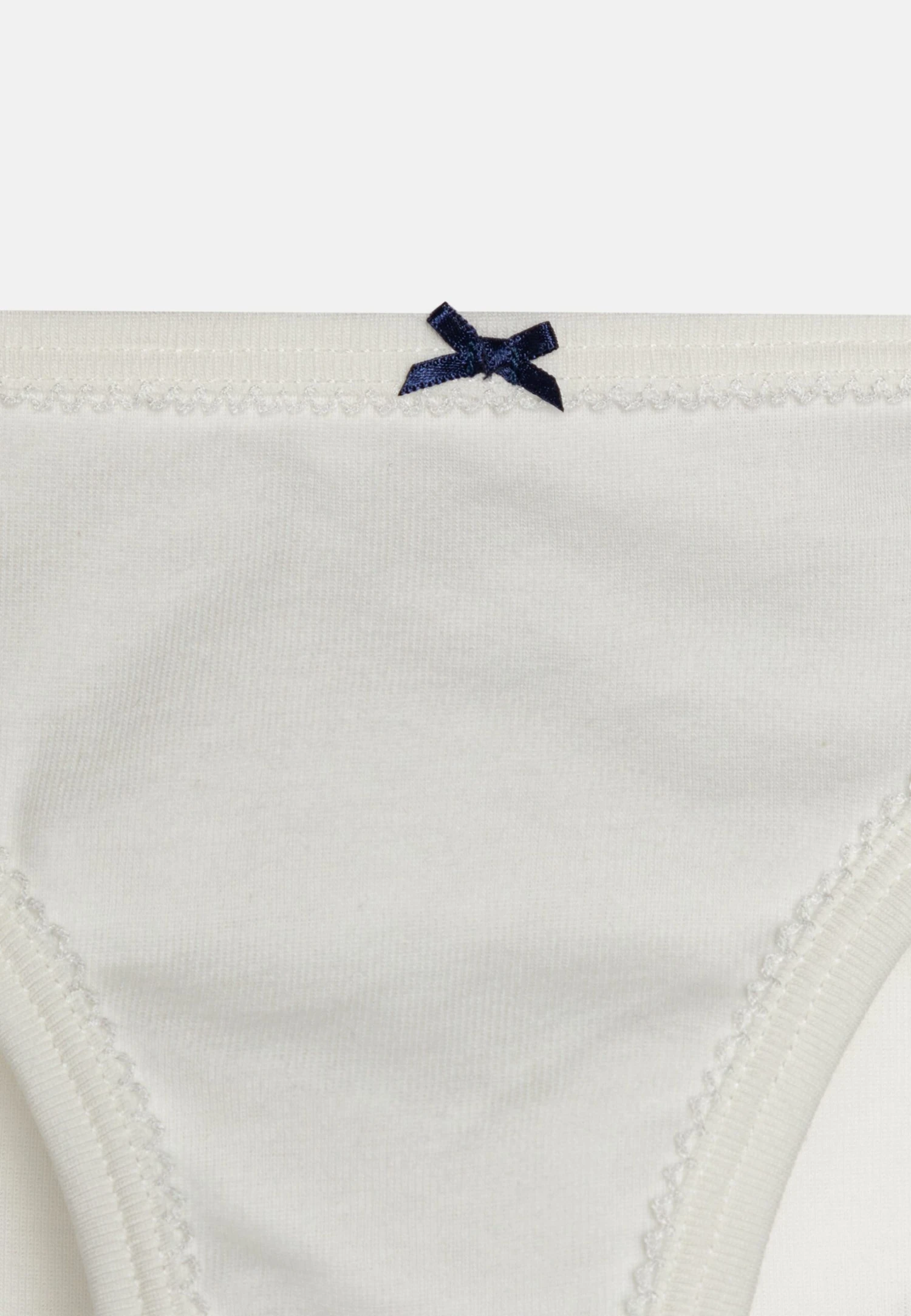 PETIT BATEAU Kids Culottes 3 Pack - Slip - White/Dark Blue 6 PETIT BATEAU Kids Culottes 3 Pack - Slip - White/Dark Blue – Image 4