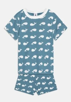 PETIT BATEAU Pyjacourts Unisex 2 Pack - Pyjama - White/Blue -Petit Bateau e8db836623974bf79a1baf3028ebd852