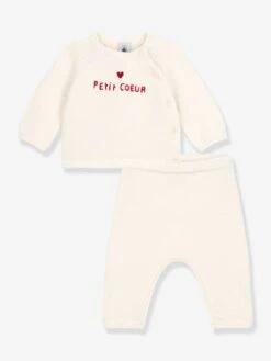 Petit Bateau 23 Ensemble 2 Pièces Tricot Laine Et Coton PETIT BATEAU