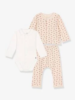 Petit Bateau -Petit Bateau ensemble 3 pieces en molleton leger bebe petit bateau 1