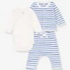 Ensemble 3 Pièces En Molleton Léger PETIT BATEAU -Petit Bateau ensemble 3 pieces en molleton leger petit bateau