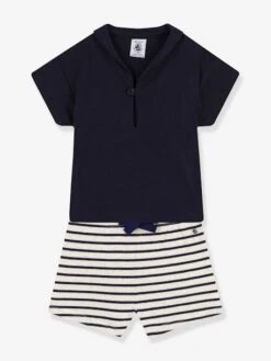 Petit Bateau -Petit Bateau ensemble naissance 2 pieces petit bateau 1